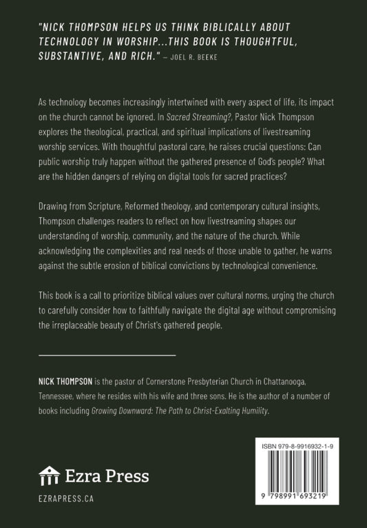 Sacred Streaming: Pastoral Warnings Against Digitizing Church